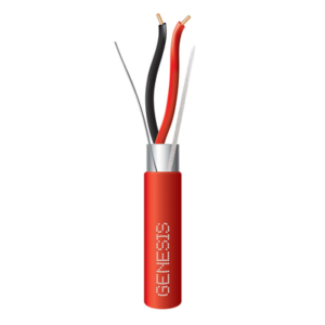 Carrete de Cable 2 x 16 AWG FPLR para Incendio y Voceo / 305 mts / Resistente a la Luz Solar / Con Blindaje / Uso Interi