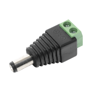 Adaptador Macho Tipo Jack de 3.5 mm Polarizado de 12 Vcc / Terminales Tipo Tornillo / Polarizado (+/-) / Ideal para Cáma