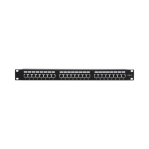 Panel de parcheo de impacto (110) Blindado (STP) de 24 puertos Cat6, 19in