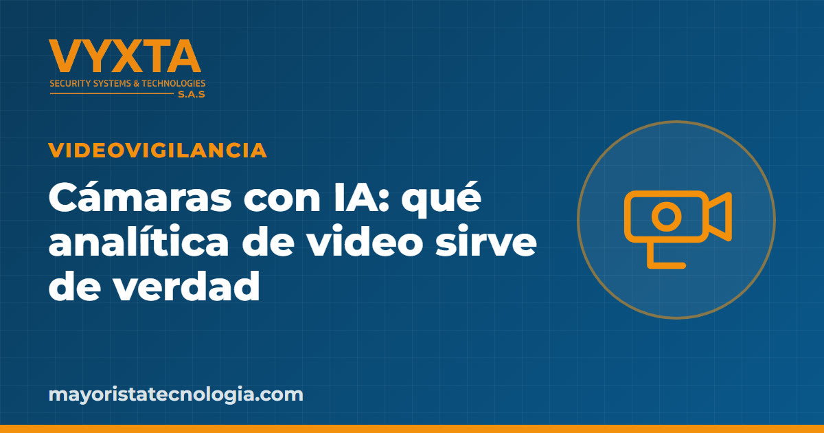 Cámaras con inteligencia artificial: qué analítica de video sirve